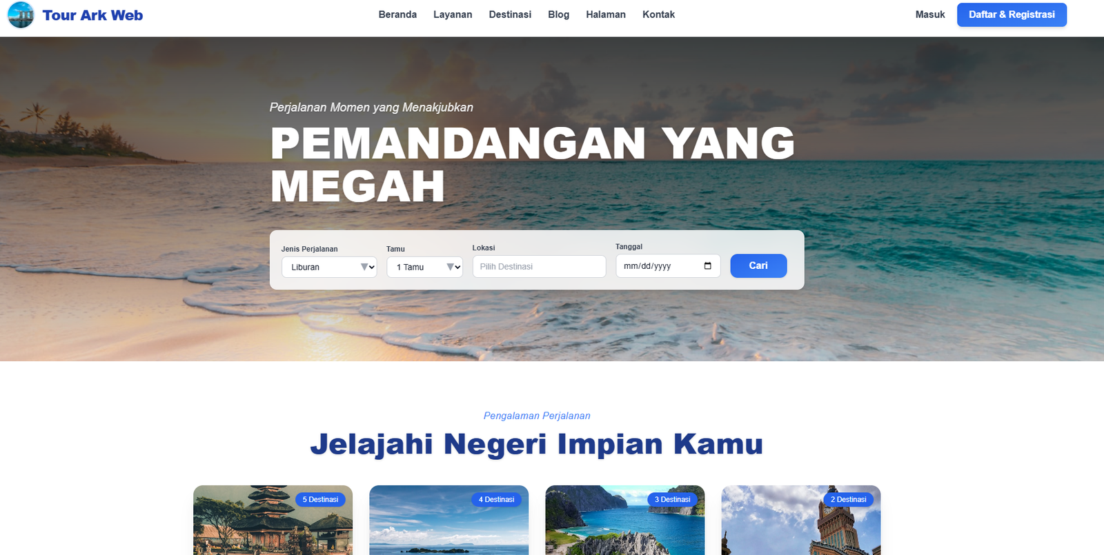 Template Tour Travel