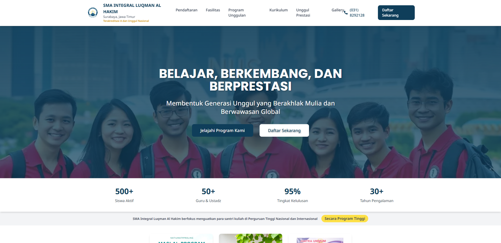 Website Sekolah/Institusi Pendidikan
